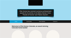 Desktop Screenshot of elitehomescolorado.com